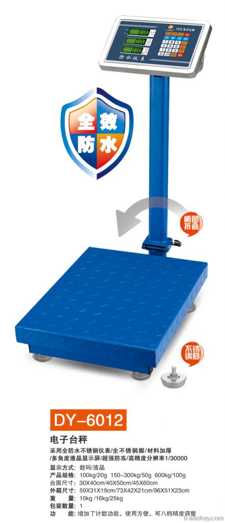 DY-6012 tcs electronic platform scale