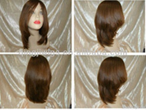 medium layer 100% european virgin remy hair jewish wig