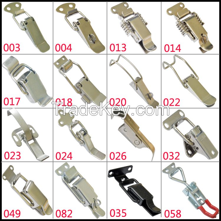 Stainless steel wire link hasp toggle latch clamp lock