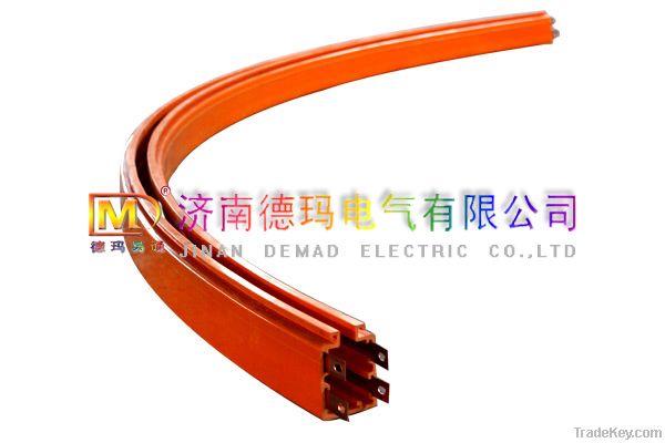 enclosed insulated arc conductor rail