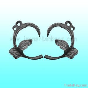 wrought steel gate parts /steel flowers/railing parts