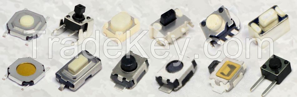 China Manufacturer 6*6mm SMD Waterproof Tact Switch with 4 Feets (HY-6650S)