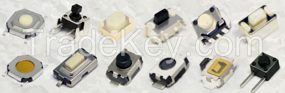 China Manufacturer SMT Tact Switch with 6.2*6.2mm Bule Button 4pin (HY-1157G-B)