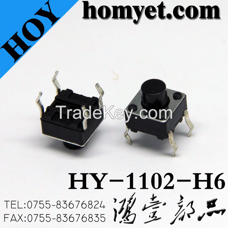 Tact Switch with 6*6*6 Round Handle 4pin (DIP)