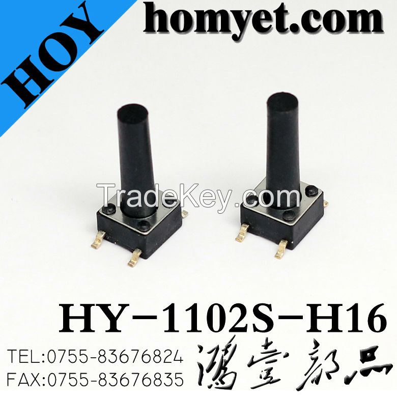 SMT Tact Switch with 6*6*12mm Long Handle (HY-1102S-H16)