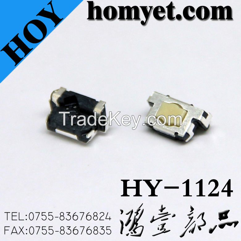 China Manufacturer 2.55mm High 5pin Tact Switch with SMD Type (HY-1124)