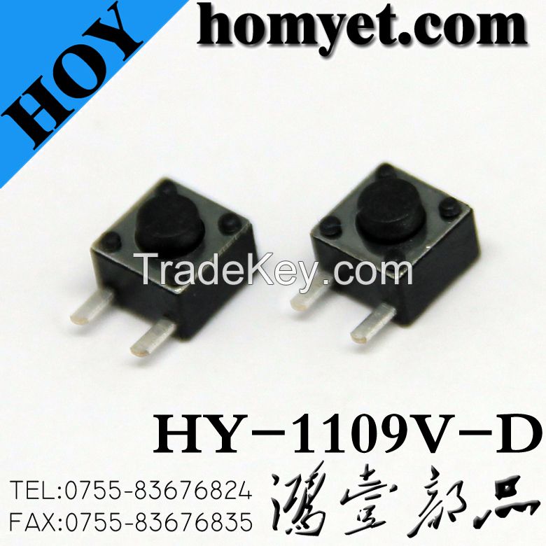 Factory Supply High Quality Tact Switch 4.5*4.5mm Two Side Pin DIP Type Switch