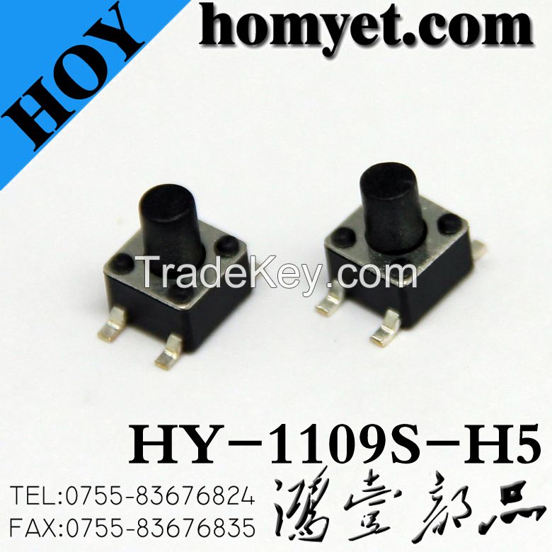 High Quality Tact Switch with Round Button 4.5*4.5*5mm 4pin (SMD)