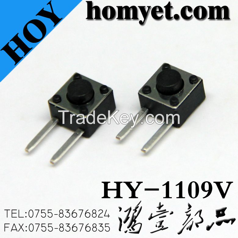High Quality DIP Tact Switch with 4.5*4.5mm 2pin Side Button (HY-1109V)