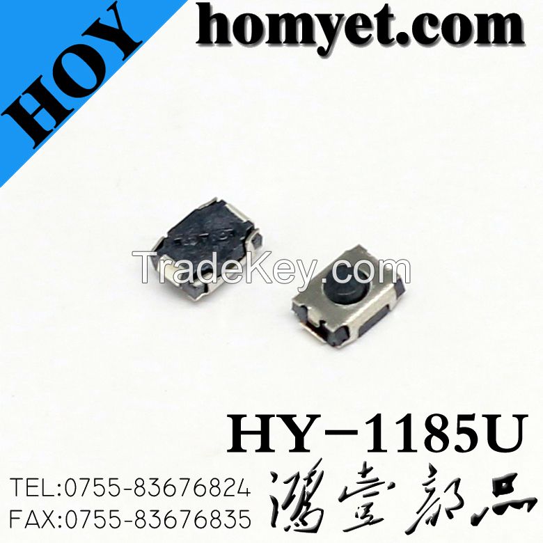 High Quality 3*4mm SMD Tact Switch with 2pin Feet (HY-1186)