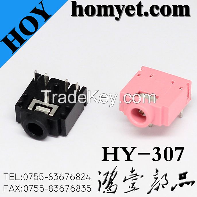 Black & Pink 3.5mm Phone Jack for Digital Products (HY-307)