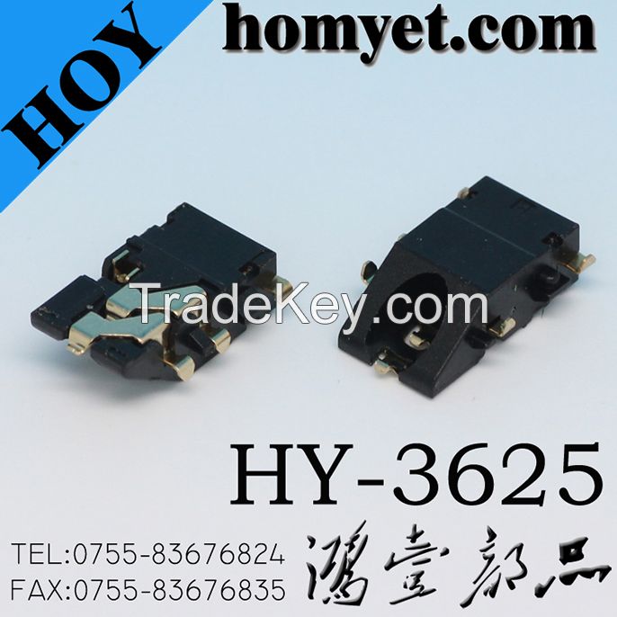 3.5mm SMD Phone Jack with Bevel Connection Head for Tablet PC (HY-3625)