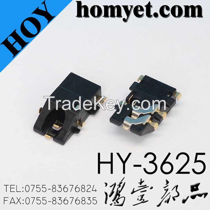 3.5mm SMD Phone Jack with Bevel Connection Head for Tablet PC (HY-3625)