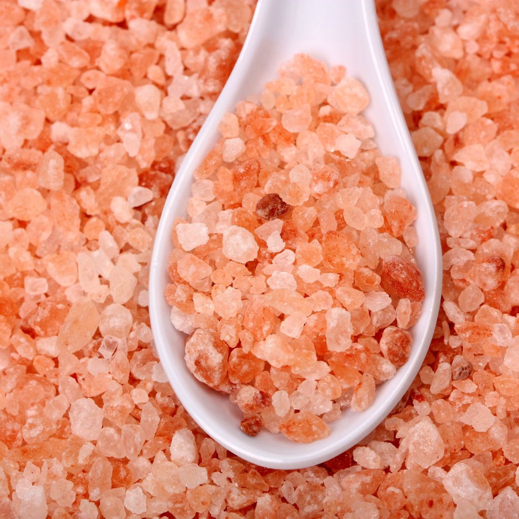 pink salt granules