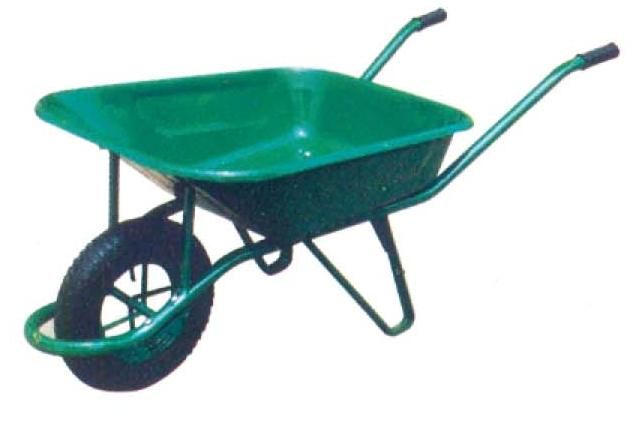 wheelbarrow ;tyre of wheelbarrow;tool shelf