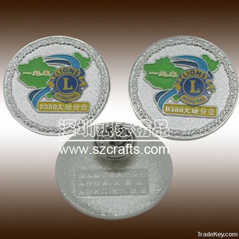 2014 newest design lions club shenzhen branch badge