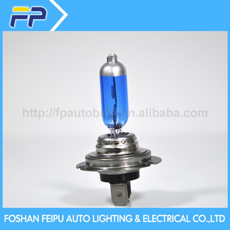 Hot selling high quality and performance car bulb super white h7 UV Quartz glass halogen bulb 