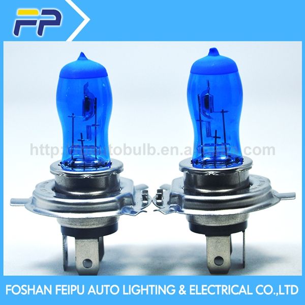 Hot selling high quality and performance car bulb h4 HOD rainbow UV Quartz glass halogen bulb China factory price