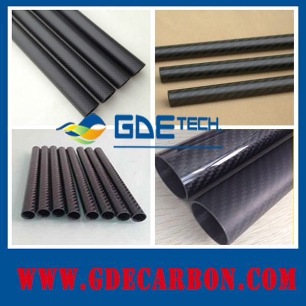 3K Carbon Fiber Wrap Tube, Round Carbon Fiber Tube