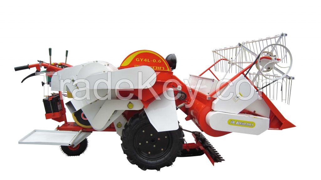 GY4L-0.9 Rice and wheat mini combine harvester