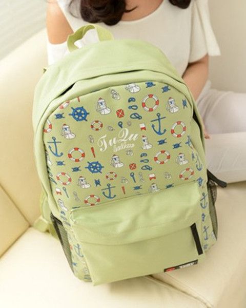 canvas backpack student school bag travel backpack