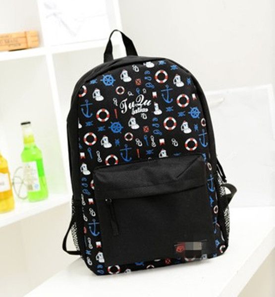 canvas backpack student school bag travel backpack