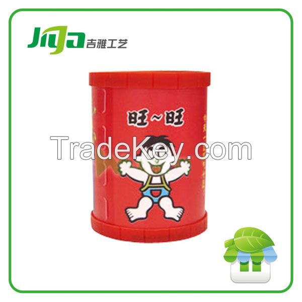 Hot sell recycled plastic brush pot for wholesale