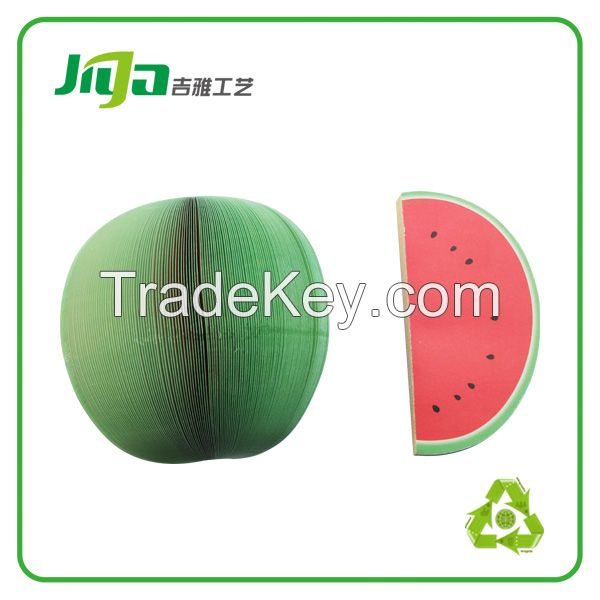 New Popular 3D Fruit Writing Notepad for promotion