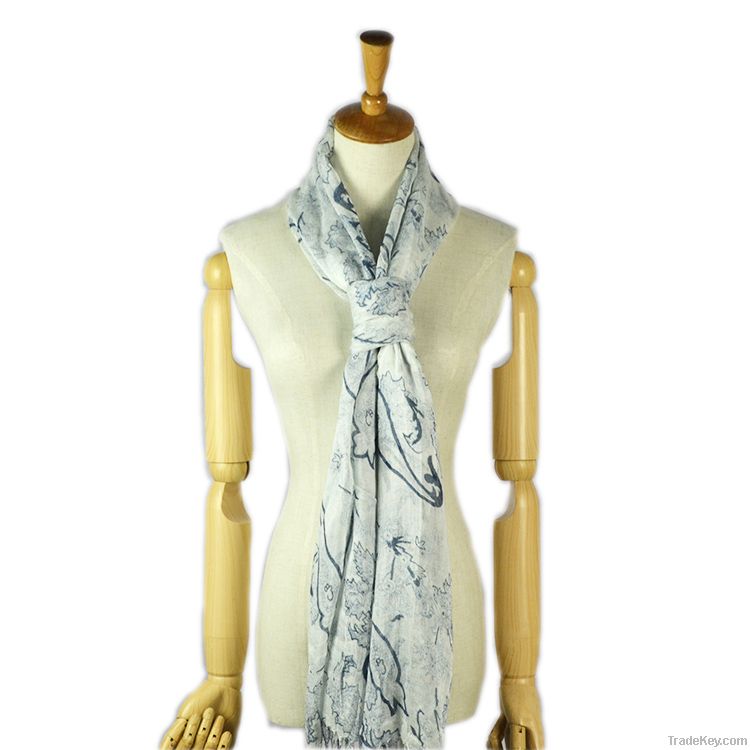 viscose single yarn scarf