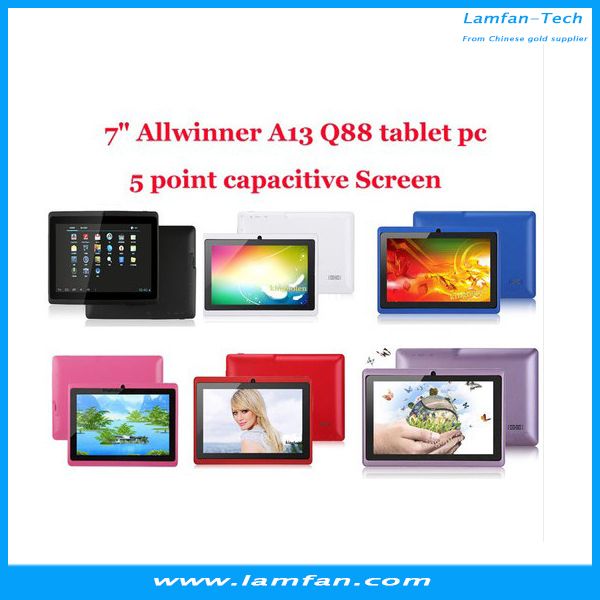 7 inch Cheapest tablet pc/a13 q88 tablet pc/cheap china android tablet