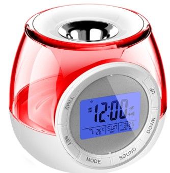 7 Color Natural Sound Aroma Diffuser alarm Clock
