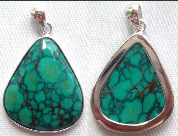 Turquoise Silver Pendants