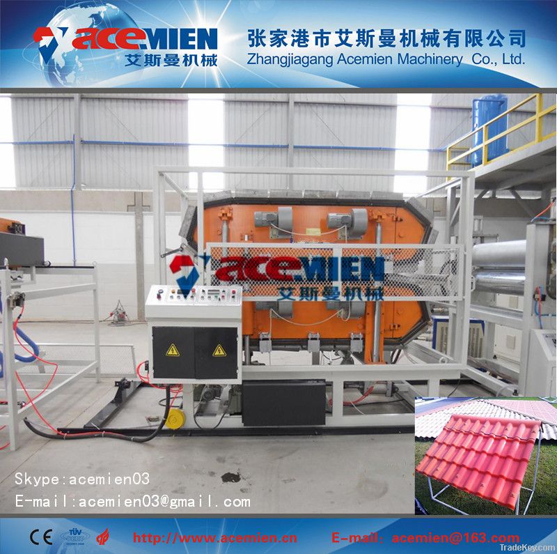 ASA+PVC composite glazed tile production line