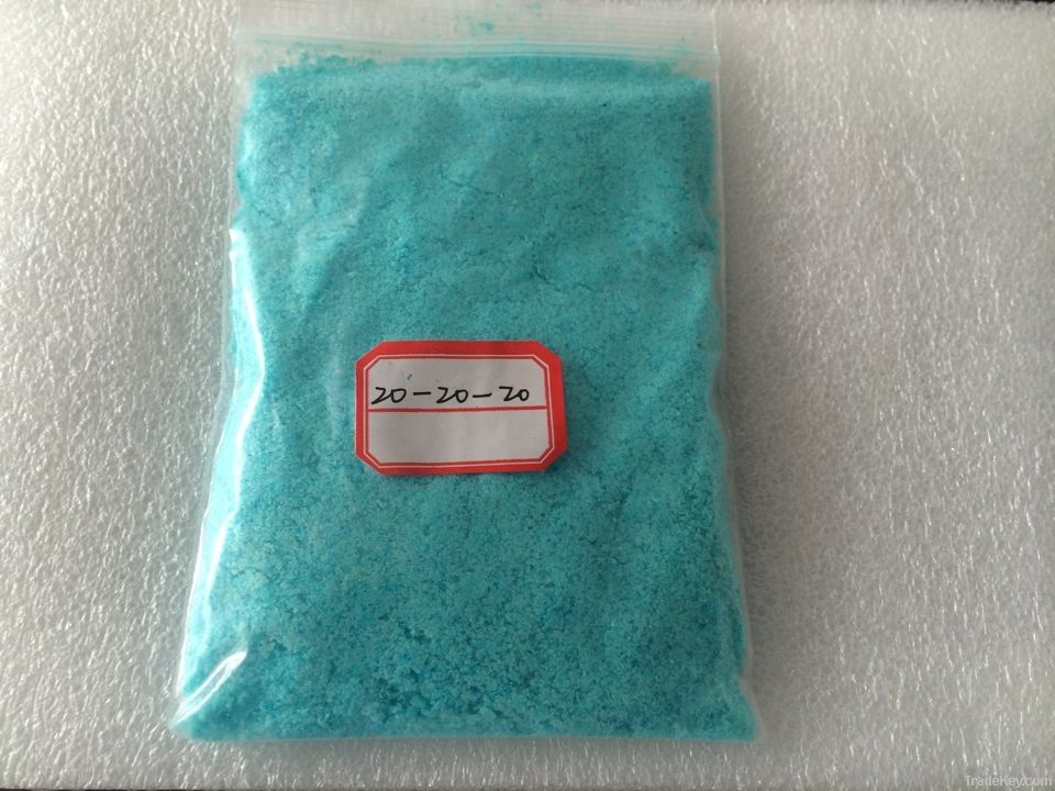 water soluble fertilizer npk 20-20-20 te, foliar fertilizer