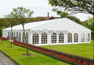 Large outdoor party tents