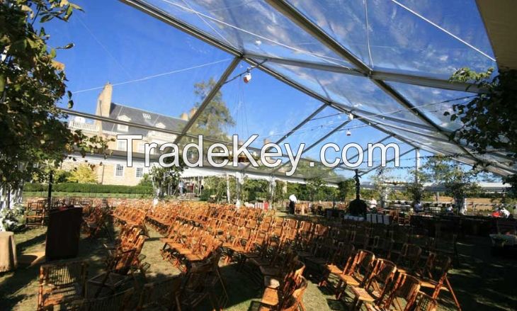 Large outdoor party tents