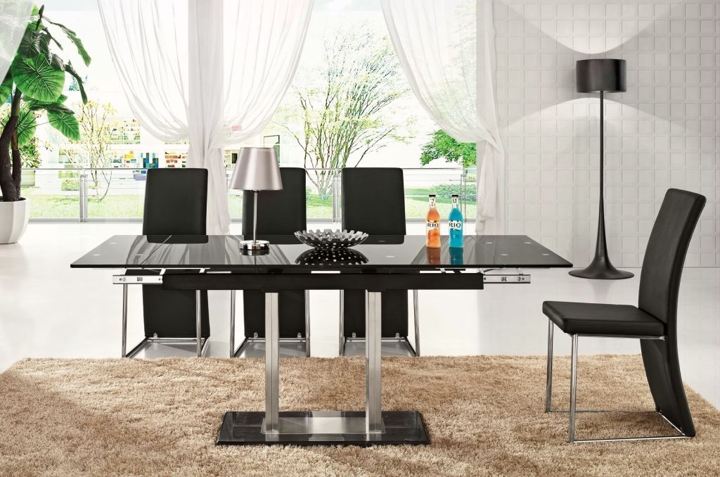 Modern Extendable Tempered Glass Dining Tables