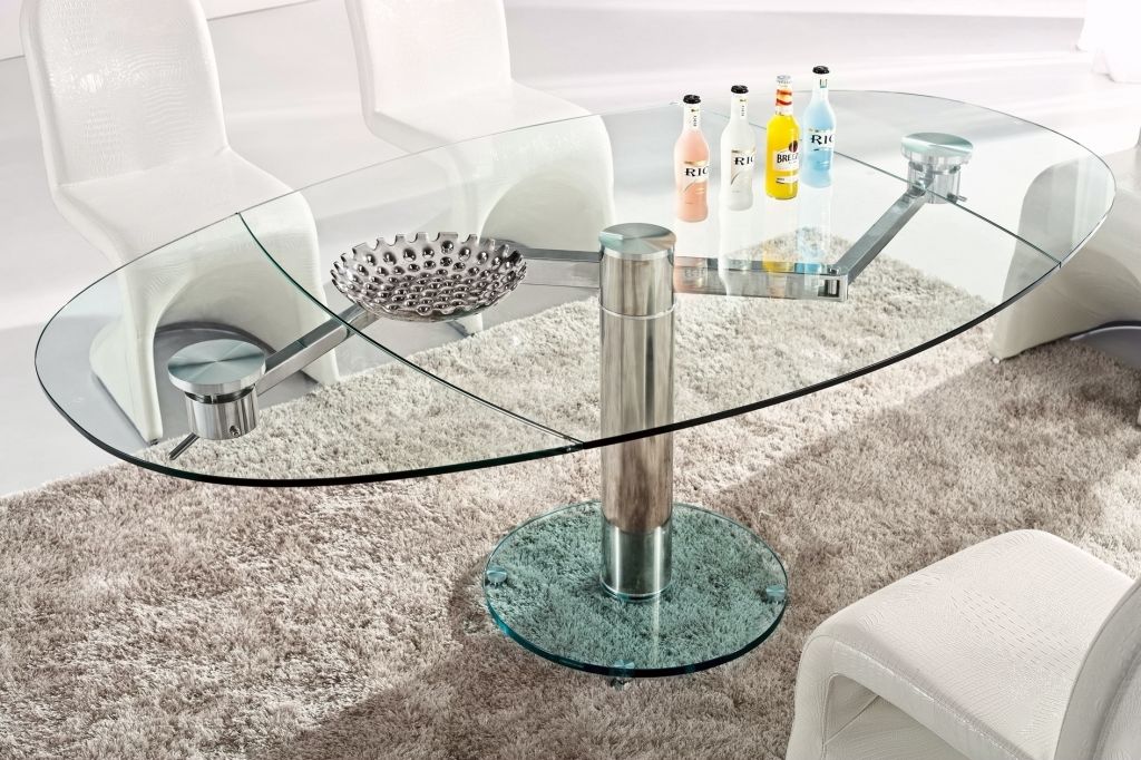 Latest Design Modern Extendable Glass Dining Tables