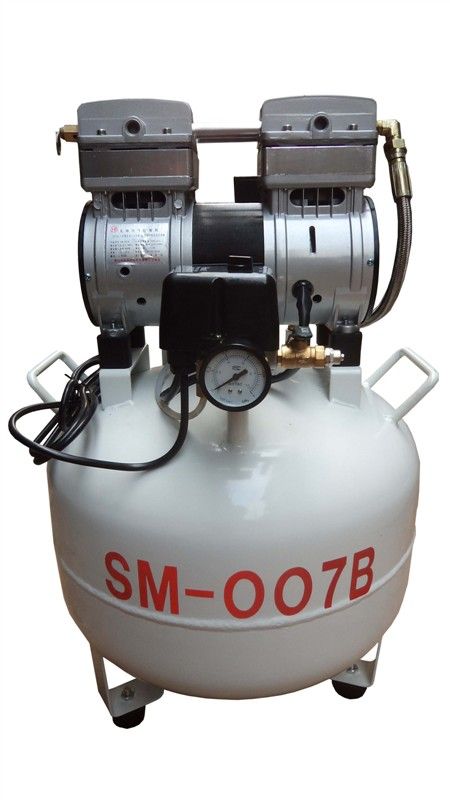 one -driving -two oil free air compressor