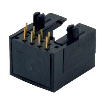 SIDE ENTRY MODULAR JACK 1X1, TAB DOWN AVAILABLE IN 1X1~1X8POLE 