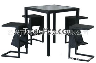 rattan bar chairs bar table 