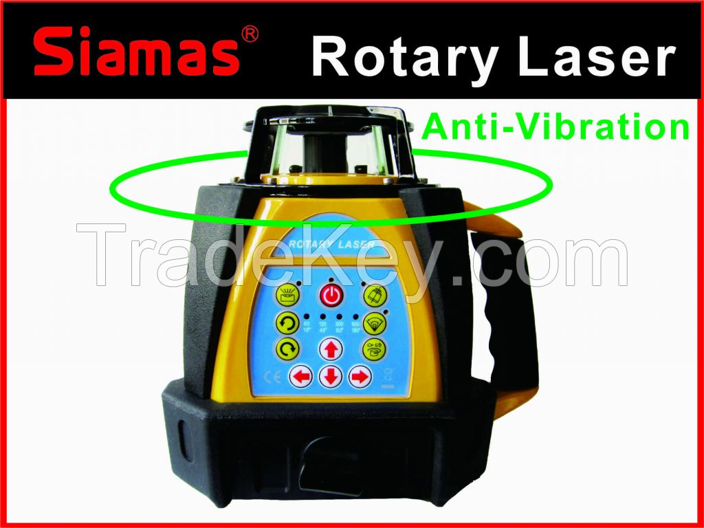 Siamas rotary laser level with anti-vibration or anti-wind function