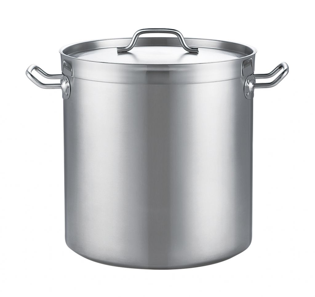 Tri- Ply Commercial SS Stock Pot with Lid(04 style)
