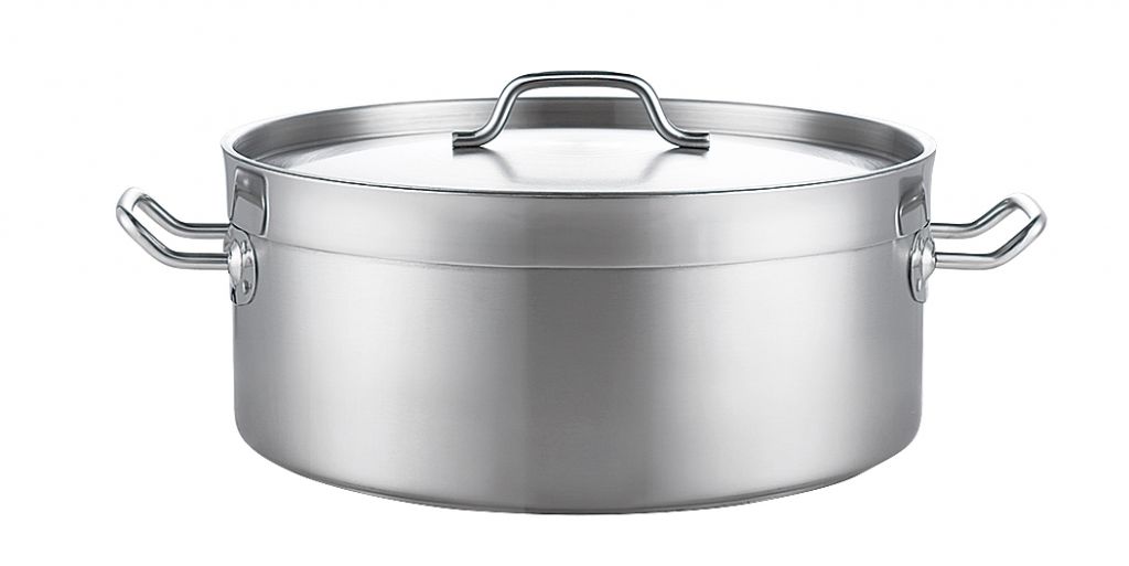 Tri- Ply Commercial SS Saucepot with  Lid(04 style)