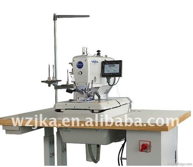 Electronic elelet buttonholer machine