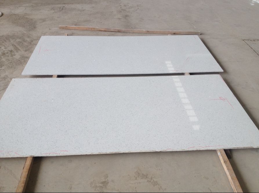 Quartz slabs stair flooring use