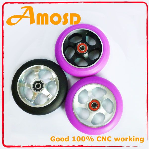 Scooter pu wheels, metal core pu wheel, pro scooter wheel