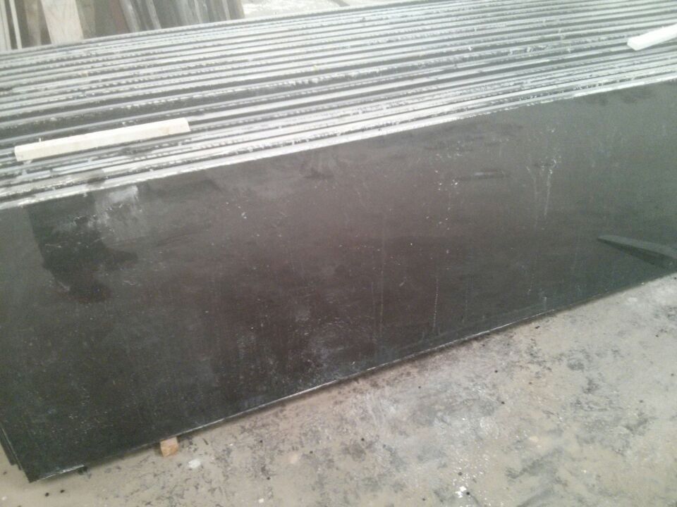 China Uni natural stone china shanxi black granite marble table countertop slab