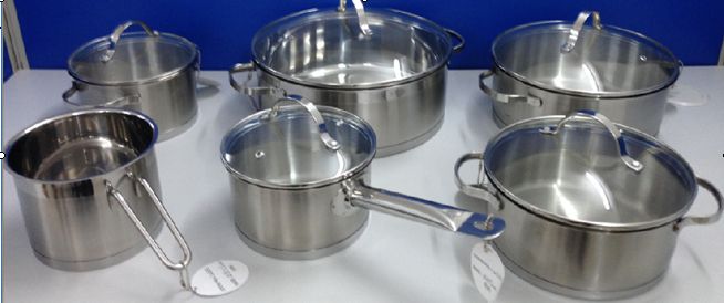 High Quality  Cookware Set In 304 Stainless Steel