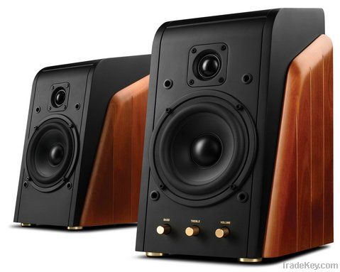 Hivi highend 2.0 Multimedia speaker computer speaker in wooden case